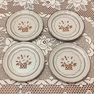Plate Bundle of Vintage Stoneware Cumberland Japan Mayblossom Pattern  Plates
